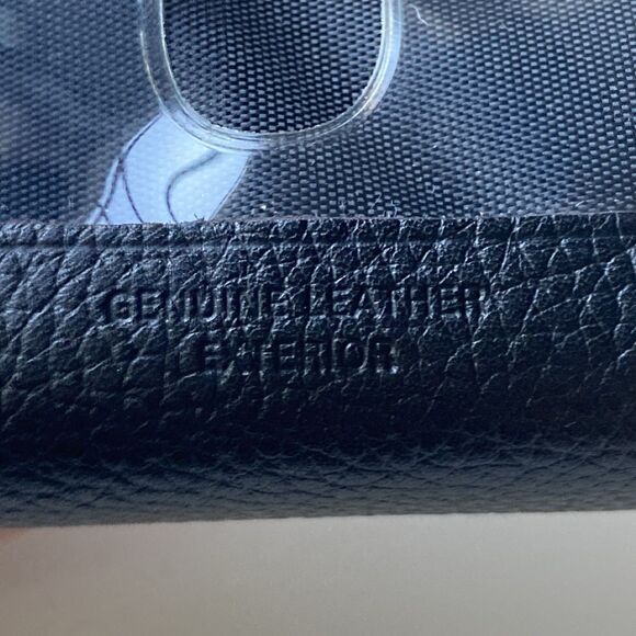 NEW Buxton Black Genuine Leather Wizard Accordian Wallet Coins Leather Goods - Picture 9 of 15